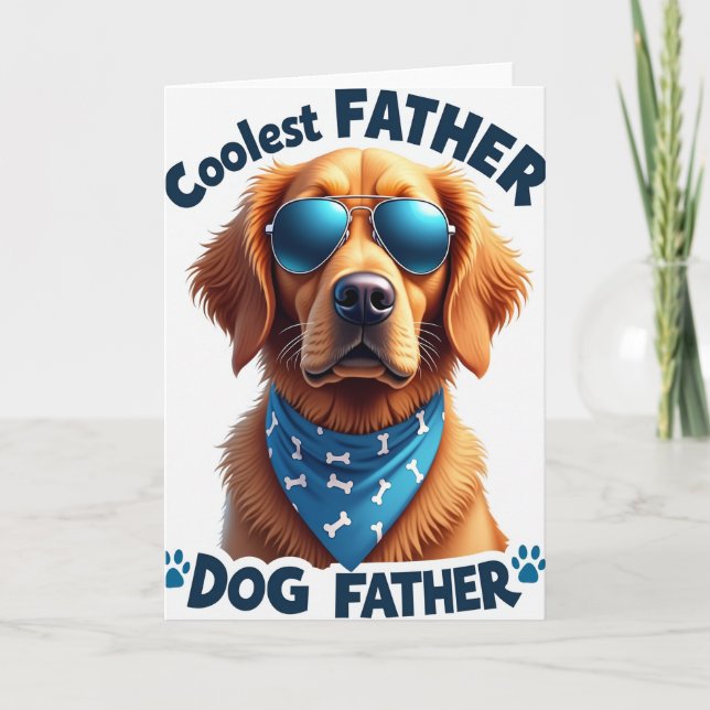 Azure Bandana Fathers Day Card (Front)