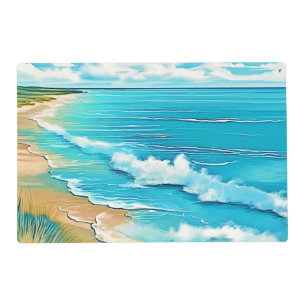 Azure Beach Calm Design Placemat