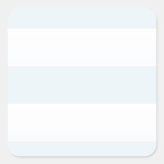 Azure Beach Stripe Square Sticker