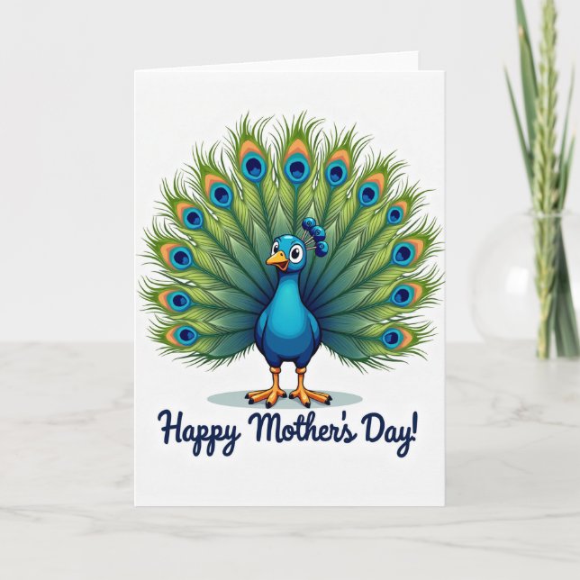 Azure Bird Mothers Day Card (Front)