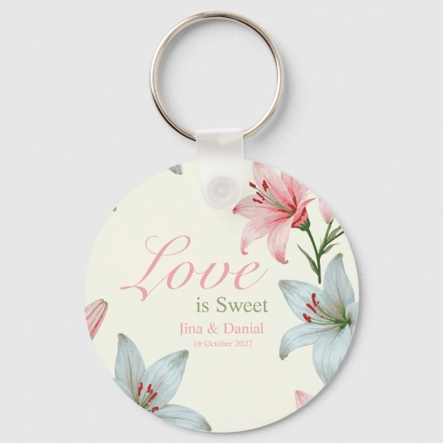 Azure Bloom Keychain (Front)