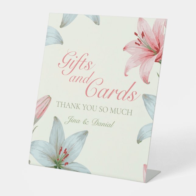 Azure Bloom Pedestal Sign (Front)