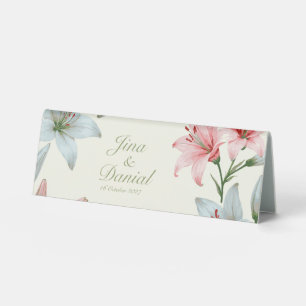 Azure Bloom Table Tent