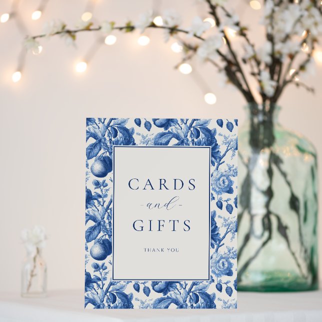 Azure Blooms Wedding Foam Board (In Situ (Wedding))