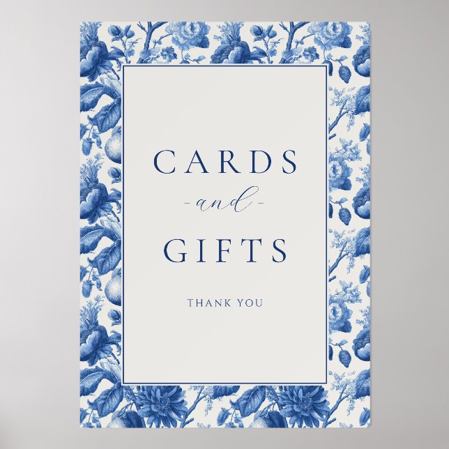 Azure Blooms Wedding Holder (Front)