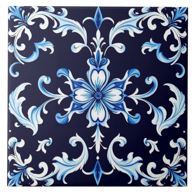 azure blossom tile (Front)