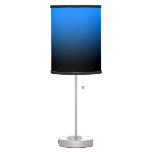 Azure Blue Black Gradient Table Lamp