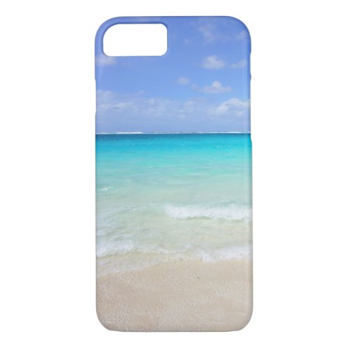 Azure Blue Caribbean Tropical Beach iPhone 87 Case