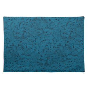 Azure Blue Cork Look Wood Grain Placemat