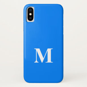 AZURE BLUE Solid Background iPhone X Case