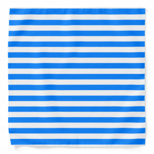 Azure Blue Stripes Bandana