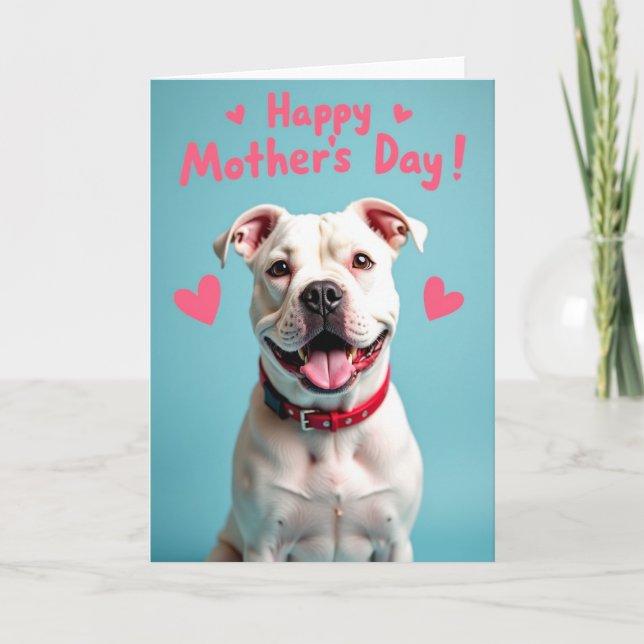 Azure Canine Mothers Day Card (Front)