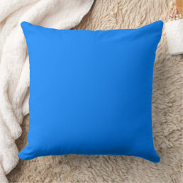 Azure Color Throw Pillow