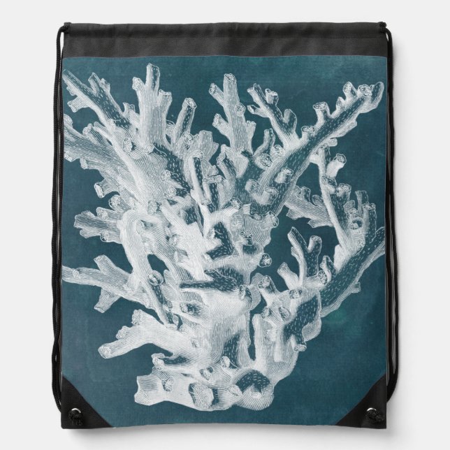 Azure Coral I Drawstring Bag (Front)