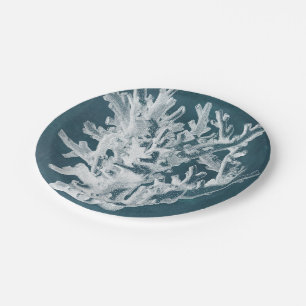 Azure Coral I Paper Plates