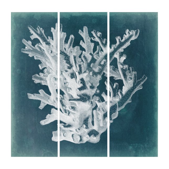 Azure Coral I Triptych (Front)