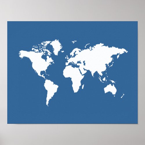 Azure Elegant World Poster
