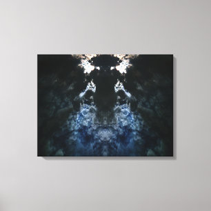 Azure Embrace: Celestial Convergence Canvas Print
