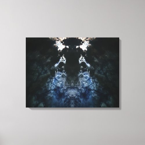 Azure Embrace Celestial Convergence Canvas Print