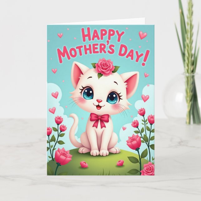 Azure Eyed Mothers Day Card (Front)