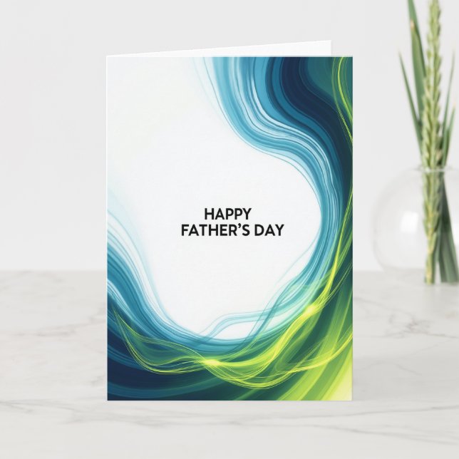 Azure Fathers Day Art Card (Front)