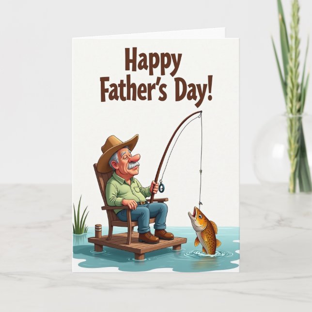 Azure Fathers Day Waters Card (Front)