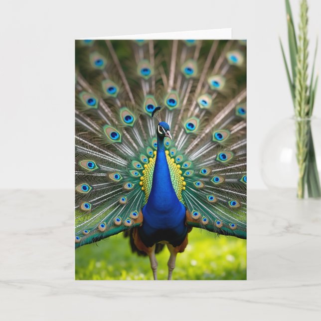 Azure Feather Fathers Day Card (Front)