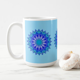 Azure Flower Mandala Mug