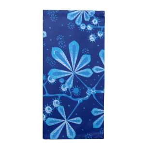 Azure Frost Flower Cloth Napkins