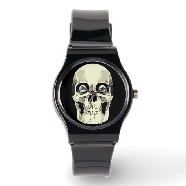 Azure Gaze Skull Watch (Front)