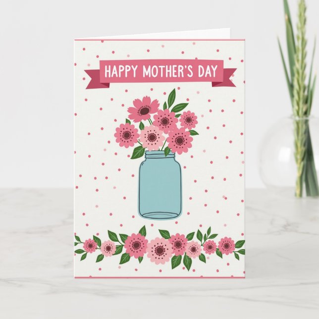 Azure Jar Mothers Day Card (Front)