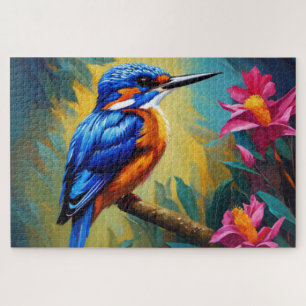 Azure Kingfisher Jigsaw Puzzle