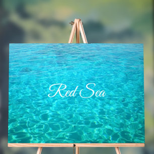 Azure lagoon in Red sea Acrylic Sign