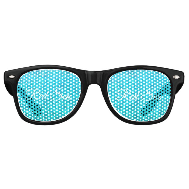 Azure lagoon in Red sea Retro Sunglasses (Front)