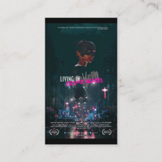 Azure Lorica FanFilm Awards- Living In Crime Alley Business Card