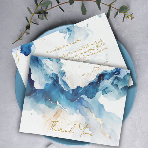 AZURE Marble Dreams Gala Thank You Card