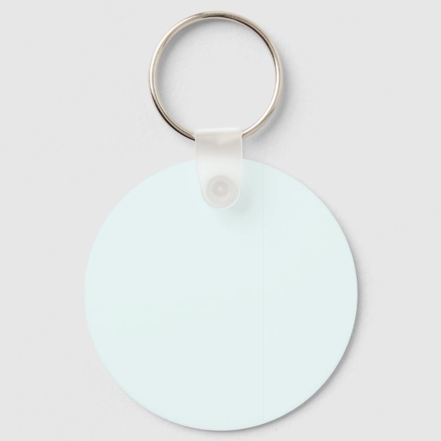 Azure Mist Pale Blue F0FFFF - Option to Add Name Keychain (Front)