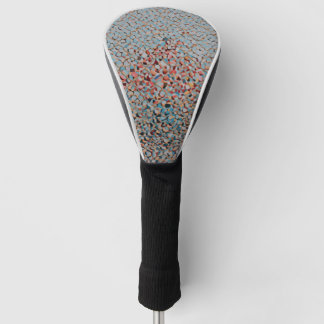 Azure Mosaic Flow Abstract Textured Pattern Golf Head Cover