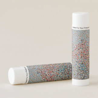 Azure Mosaic Flow Abstract Textured Pattern Lip Balm