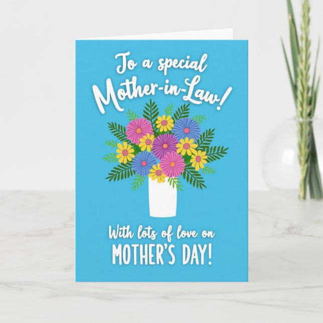 Azure Mothers Day Blossom Card (Front)