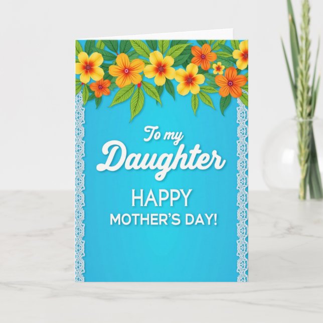 Azure Mothers Day Tribute Card (Front)