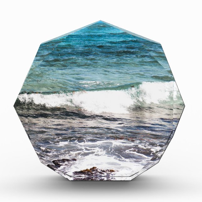 Azure Ocean  Acrylic Award (Front)