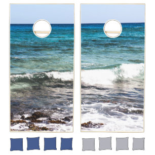Azure Ocean Cornhole Set