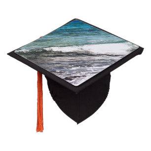 Azure Ocean  Graduation Cap Topper