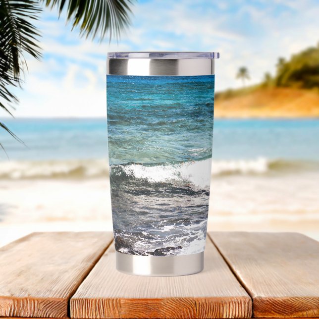 Azure Ocean  Insulated Tumbler (Beach)