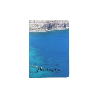 Azure Ocean Passport Holder