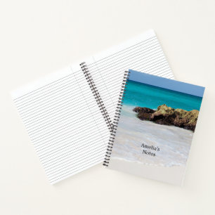 Azure Ocean Sandy Beach Photo Notebook