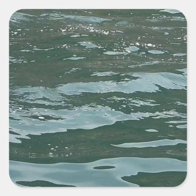 Azure Oceans  Square Sticker (Front)
