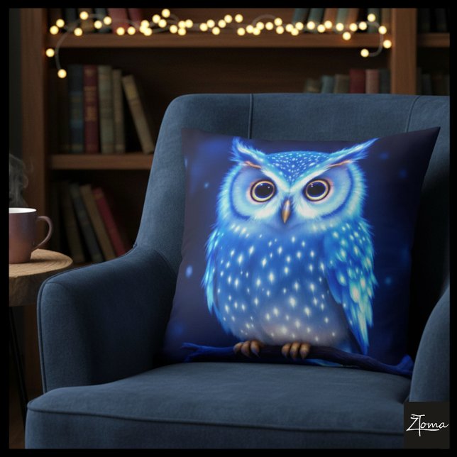 Azure Owl Comfort Cushion pillow (Creator Uploaded)
