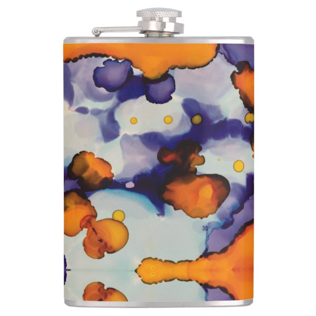 Azure Pumpkin Flask (Front)